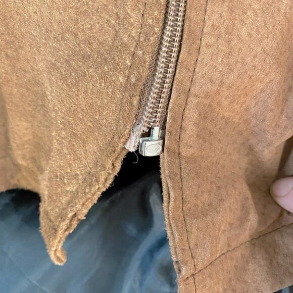 Vintage Cosa Nova Long Brown Leather Coat L - Picture 12 of 16